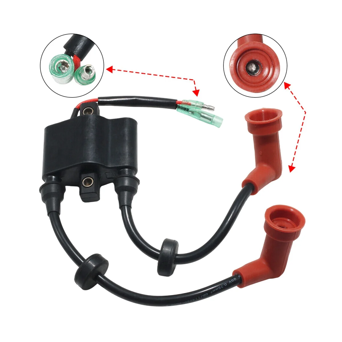 Катушка зажигания лодки в сборе для Yamaha 6B4-85530-00 25HP C25 6HP F6A 9.9HP 8HP T8