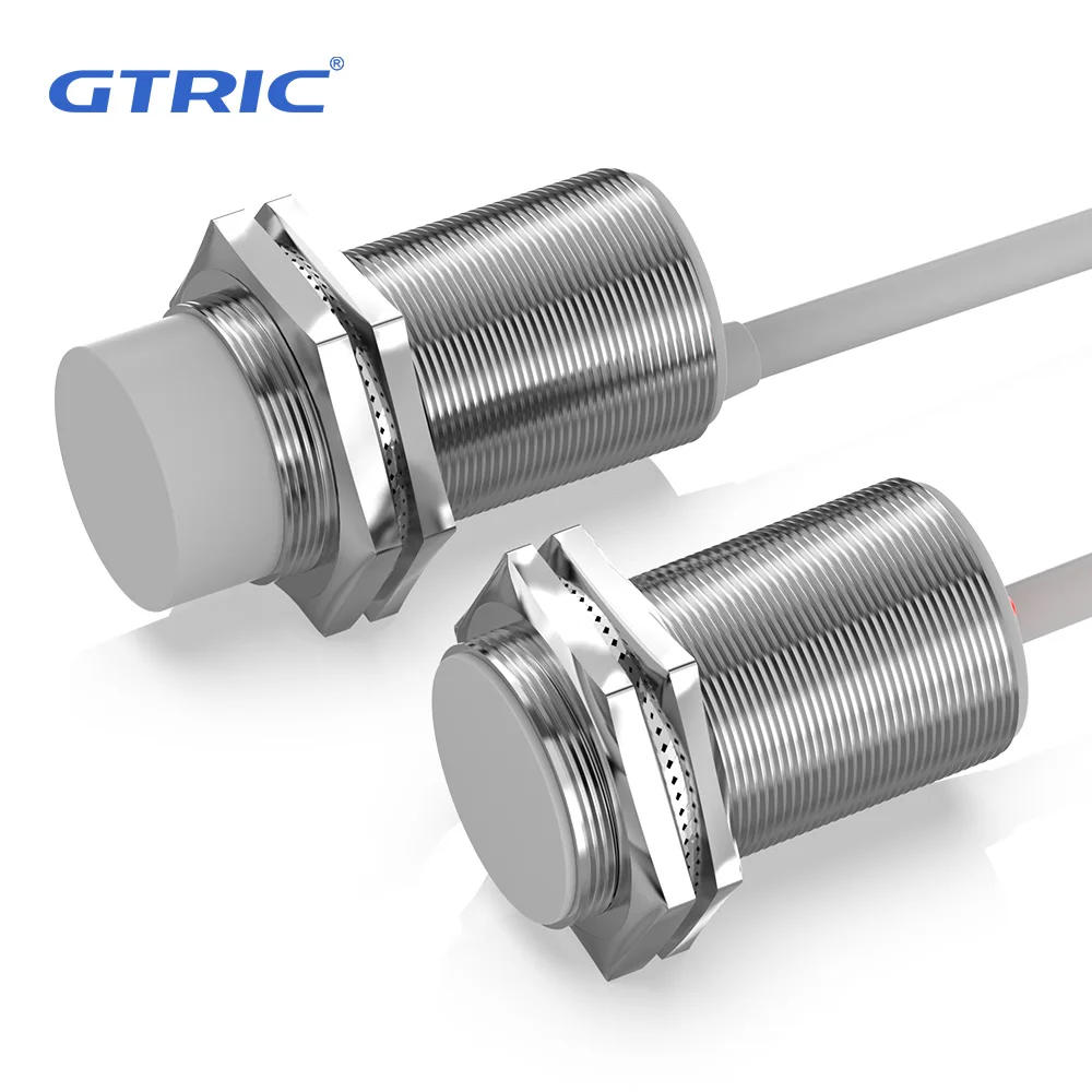

GTRIC M30 Capacitive Proximity Sensor 10-30VDC NPN PNP NO NC Flush Non-Flush Non-Metal Liquid Level Switch With 2M Cable