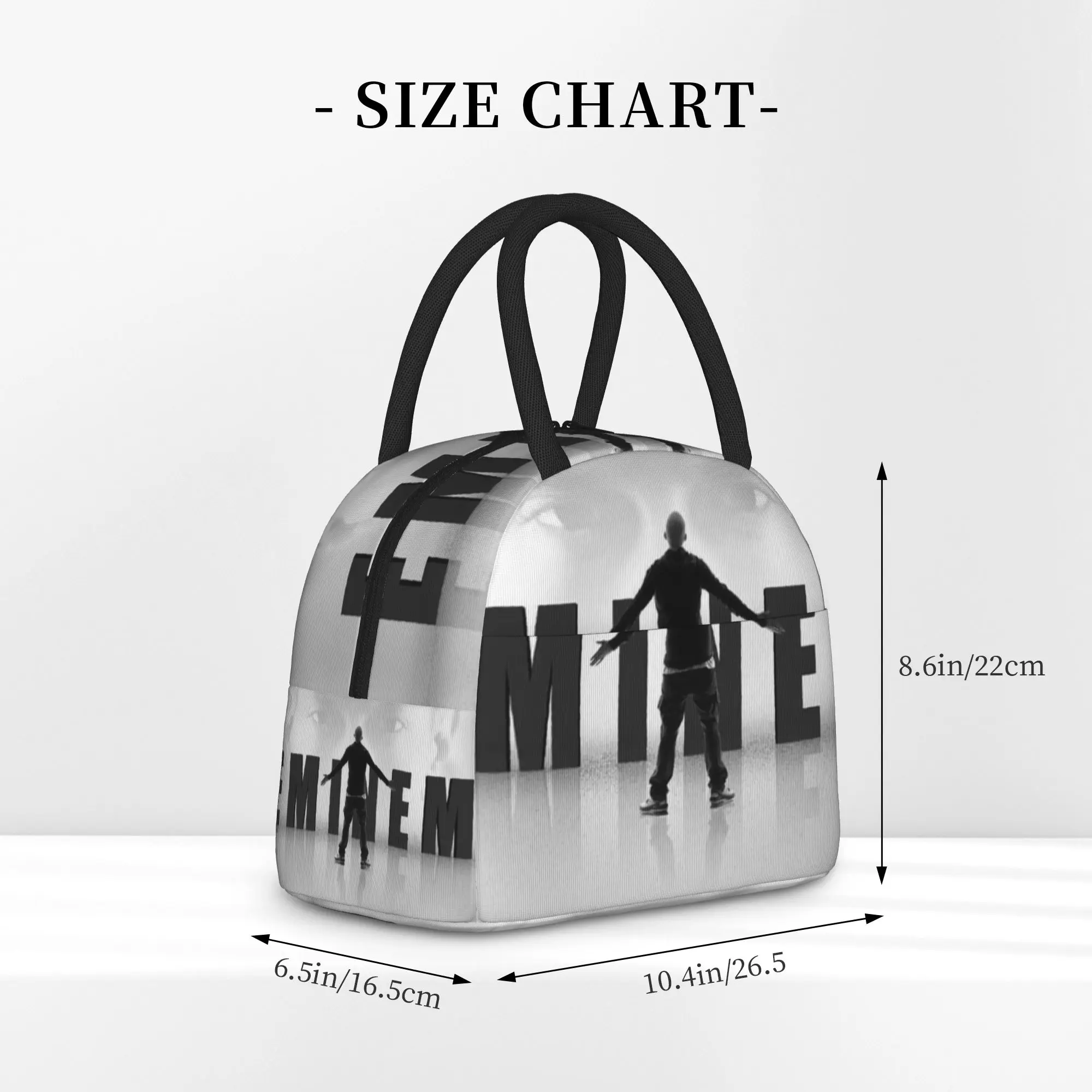 Фото Сумка-холодильник для обедов Eminem Merch, термосумка для офиса, портативная сумка для хранения еды, термоконтейнер для обедов №4
