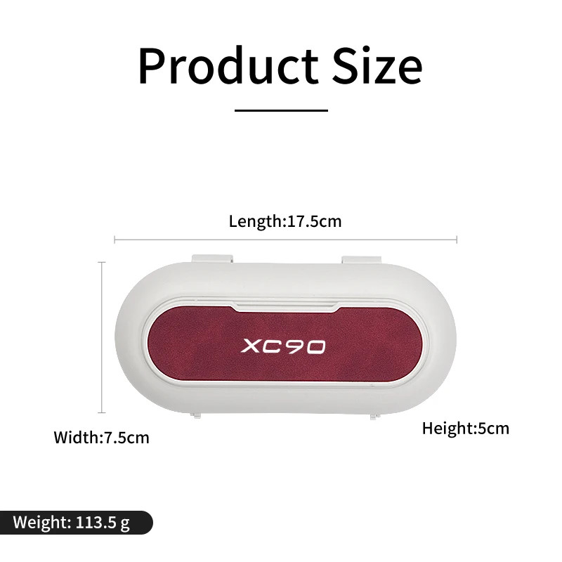 Автомобильный держатель для очков солнцезащитных Volvo XC90 XC60 C30 T6 V70 V60 V50 S80 S40 AWD V90 S90