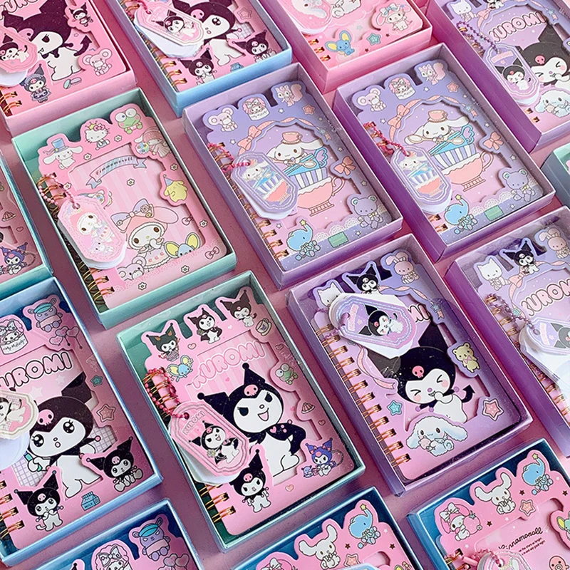 Блокнот на катушке Sanrio 4 шт. My Melody Kuromi Cinnamoroll блокнот дневник планировщик записная