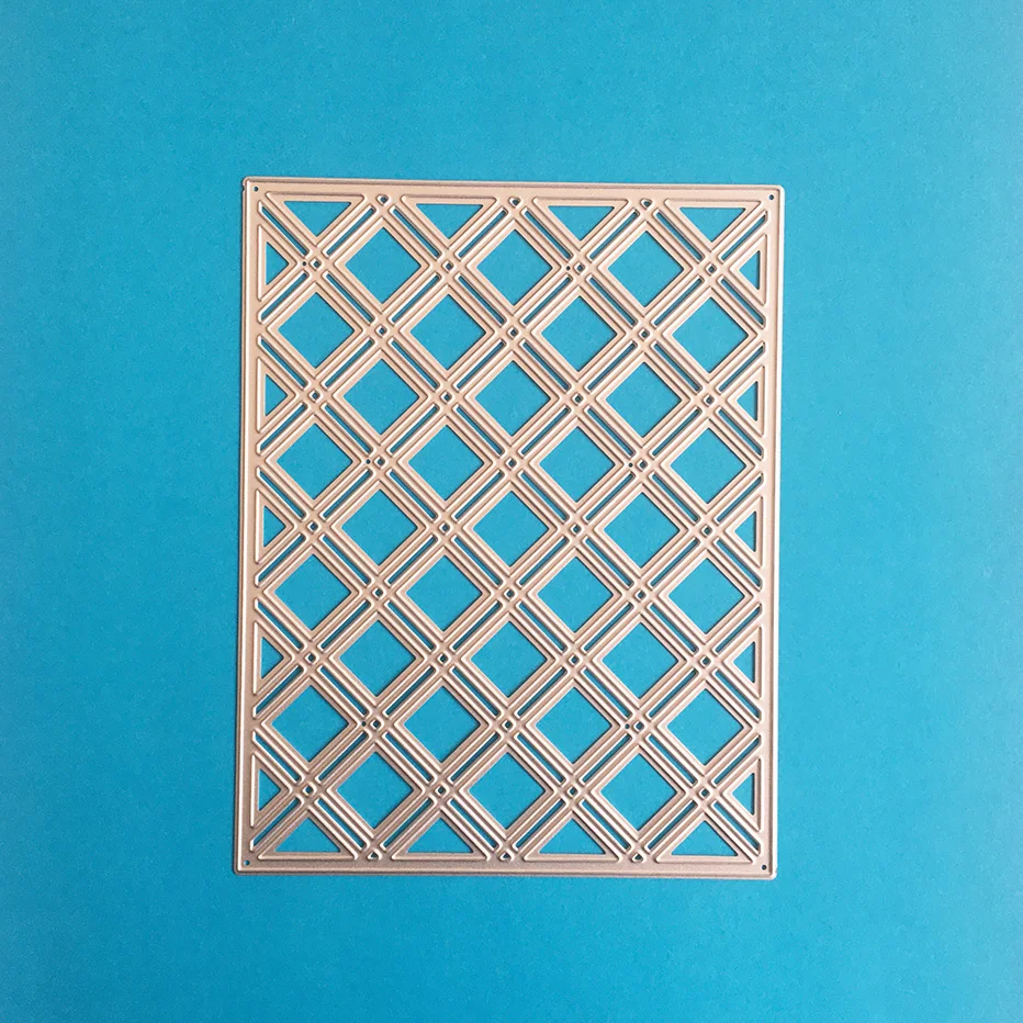 Альбом с прямоугольной сеткой для скрапбукинга вырезанные штампы оформление