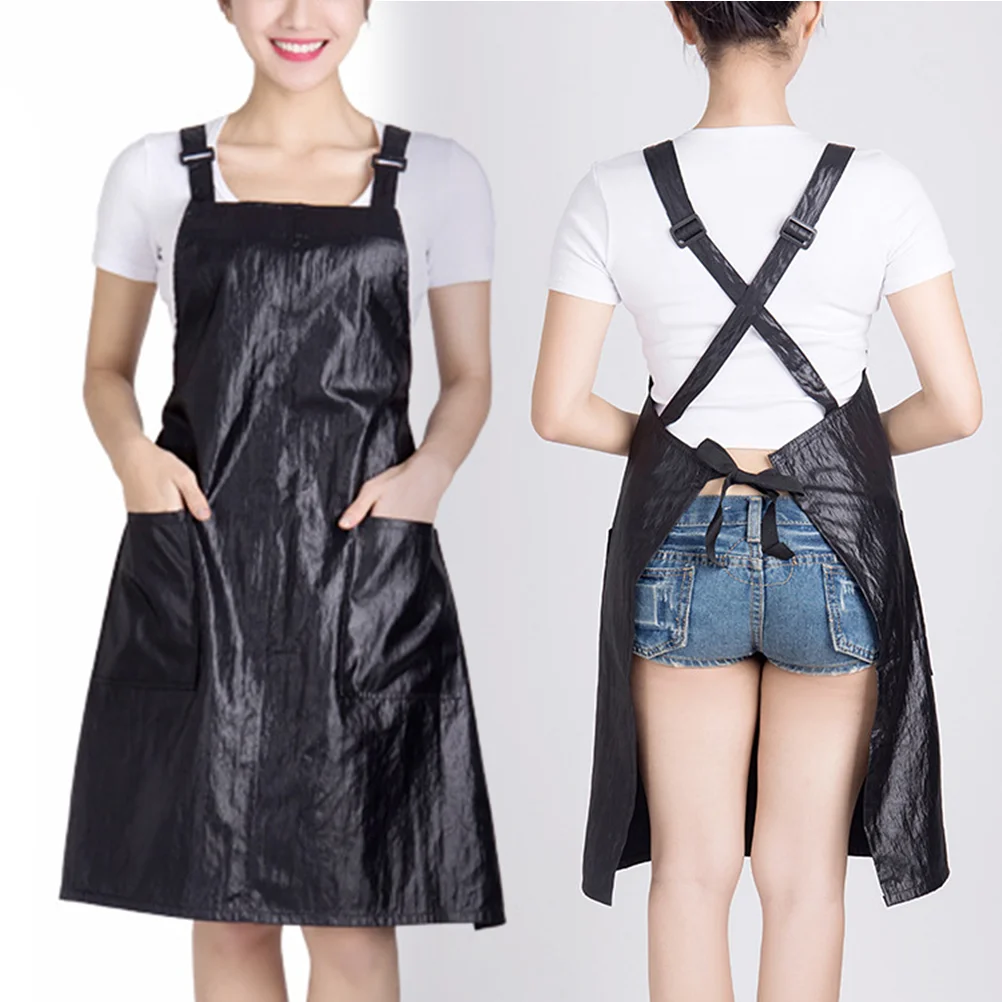 

1pc Apron Working Stain Resistance Professional Apron for Waiter Salon Hairstylist Hairdresser