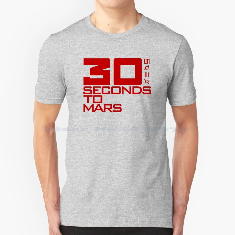 Футболка с логотипом Red To Mars 100% хлопковая футболка музыка 30STM группа 30 секунд