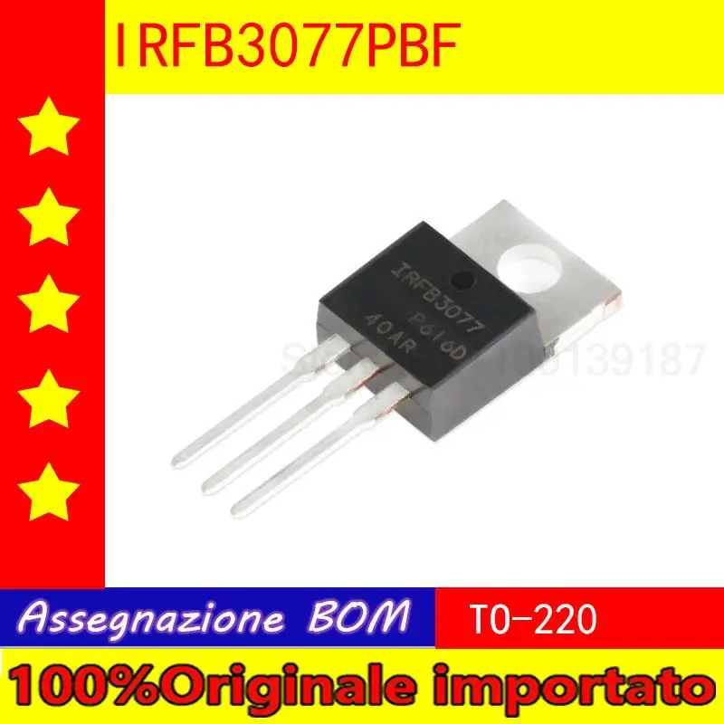 

10PCS/LOT Home furnishings IRFB3077PBF the TO - 220 - N channel 75 v / 210 a upright MOSFET