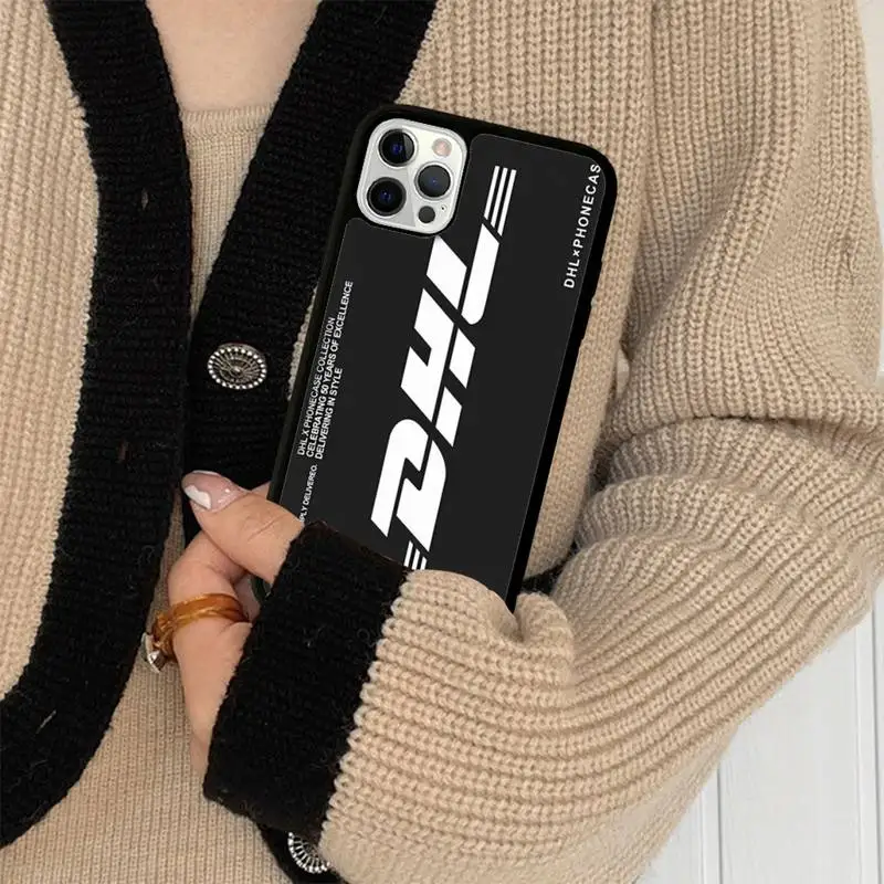 DHL Hot Express Anniversary Edition Phone Case Silicone PC+TPU Case for iPhone 11 12 13 Pro Max 8 7 6 Plus X SE XR Hard Fundas