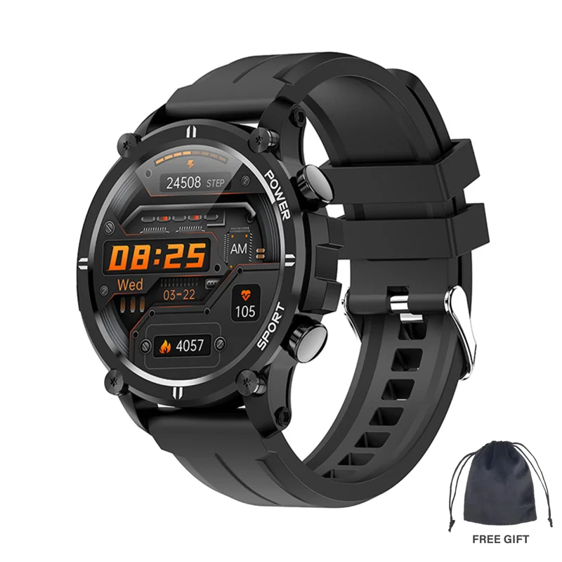

New Smart Watch Men Sports Waterproof Heart Rate Blood Oxygen Monitor Message Push Smartwatch 2021 For Android IOS