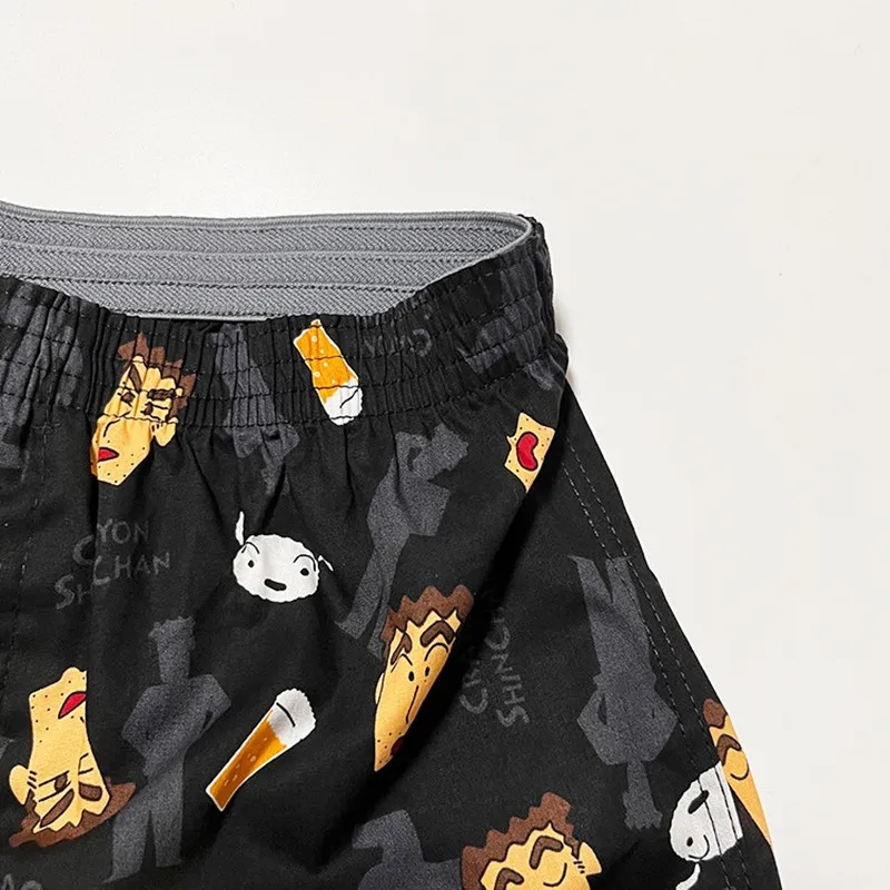 Men's Pajama Pants Cotton Loose Panties Cartoon Shorts Underwear