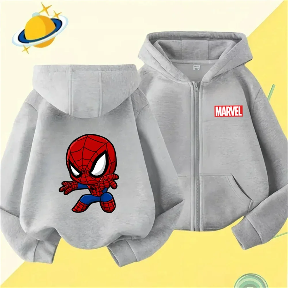 Детская спортивная толстовка с изображением Человека-паука Marvel уличная одежда