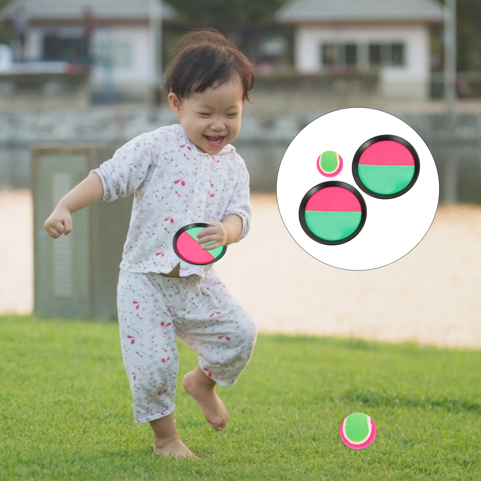 

3PCS Parent-Child Creative Toss and Catch Game Sticky Set for School Home