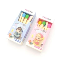 creative rubber selling girls little matches cute and fresh cartoon simulation rubber student gift