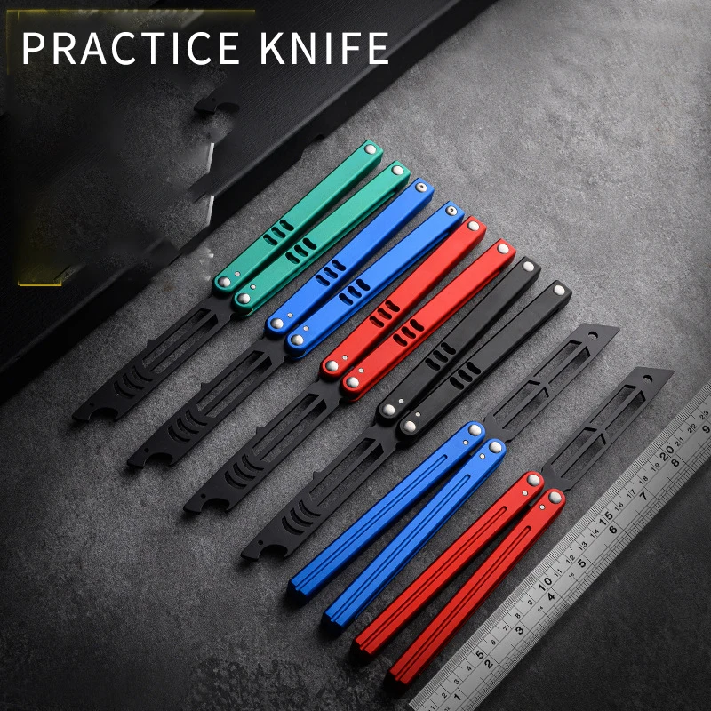 

Anti-slip Integrated Butterfly Knife Flail Fancy Practice Knife Is Not Cut, Safe Play Decompression Tool