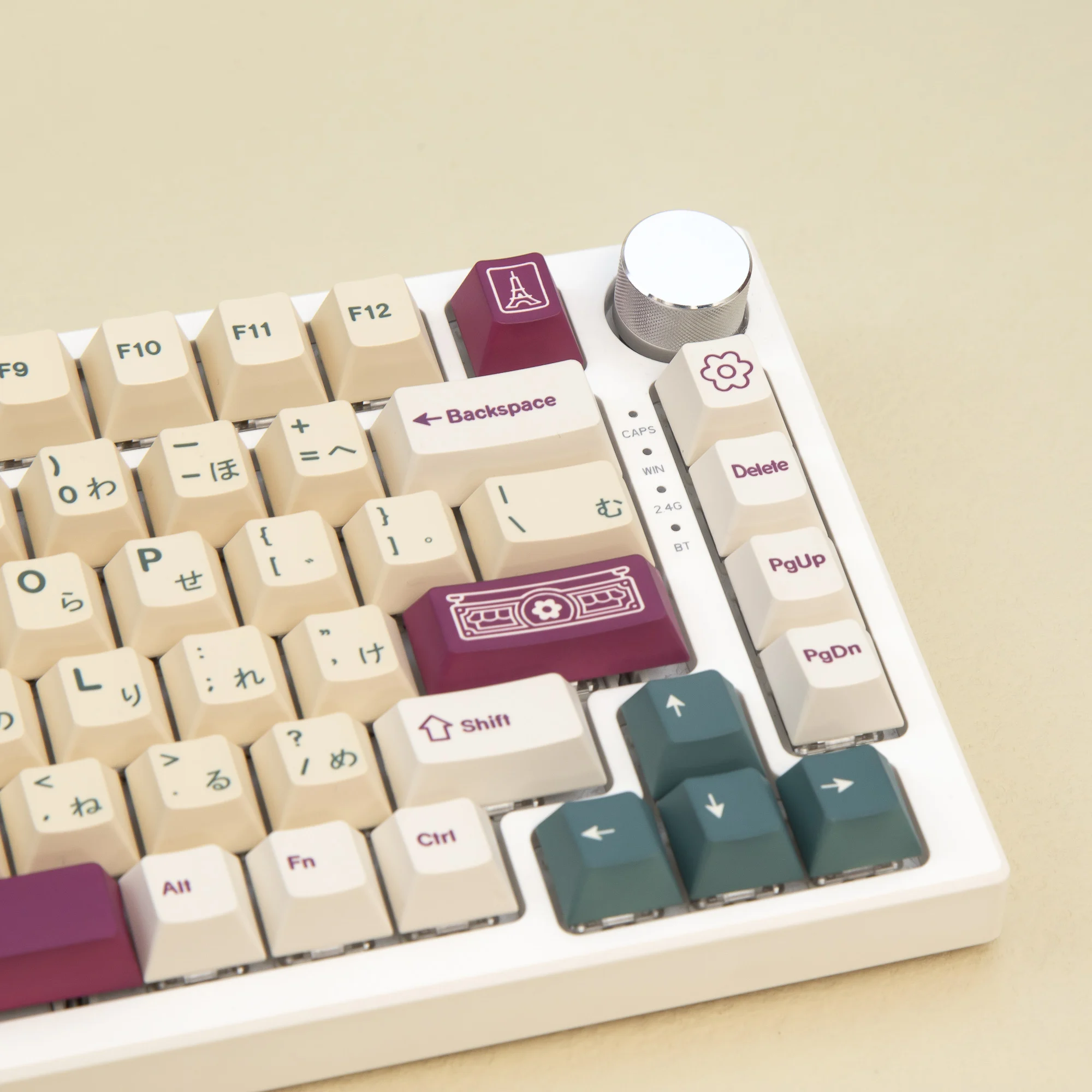 143 key GMK Florist Keycaps Japanese Keycap Cherry Profile PBT Dye Subbed Key Caps for Mechanical Keyboard With MX Switch