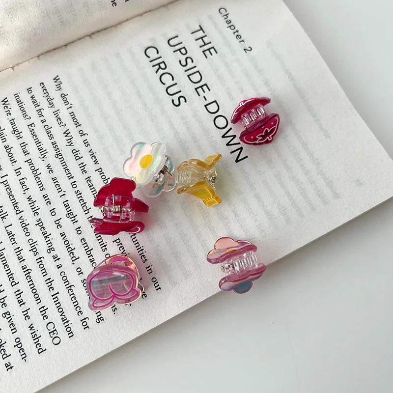 Маленькие свежие стильные заколки для волос с фруктами милые мини Летний стиль