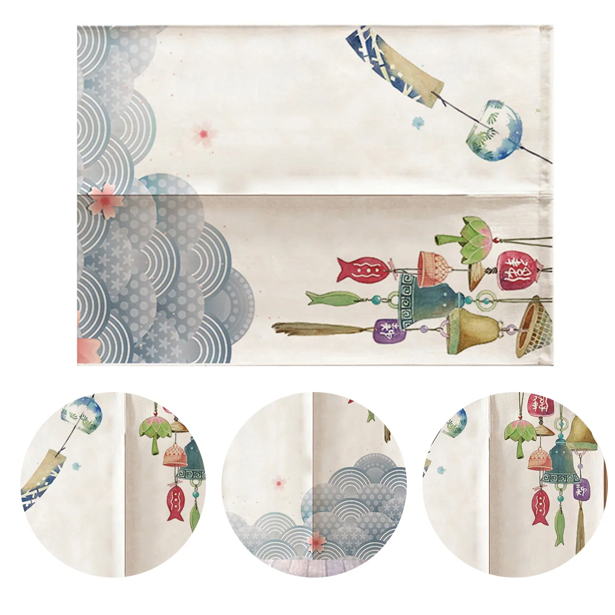 

Partition Curtain Japanese Style Door Front Decor Tapestry Window Doorway Panel
