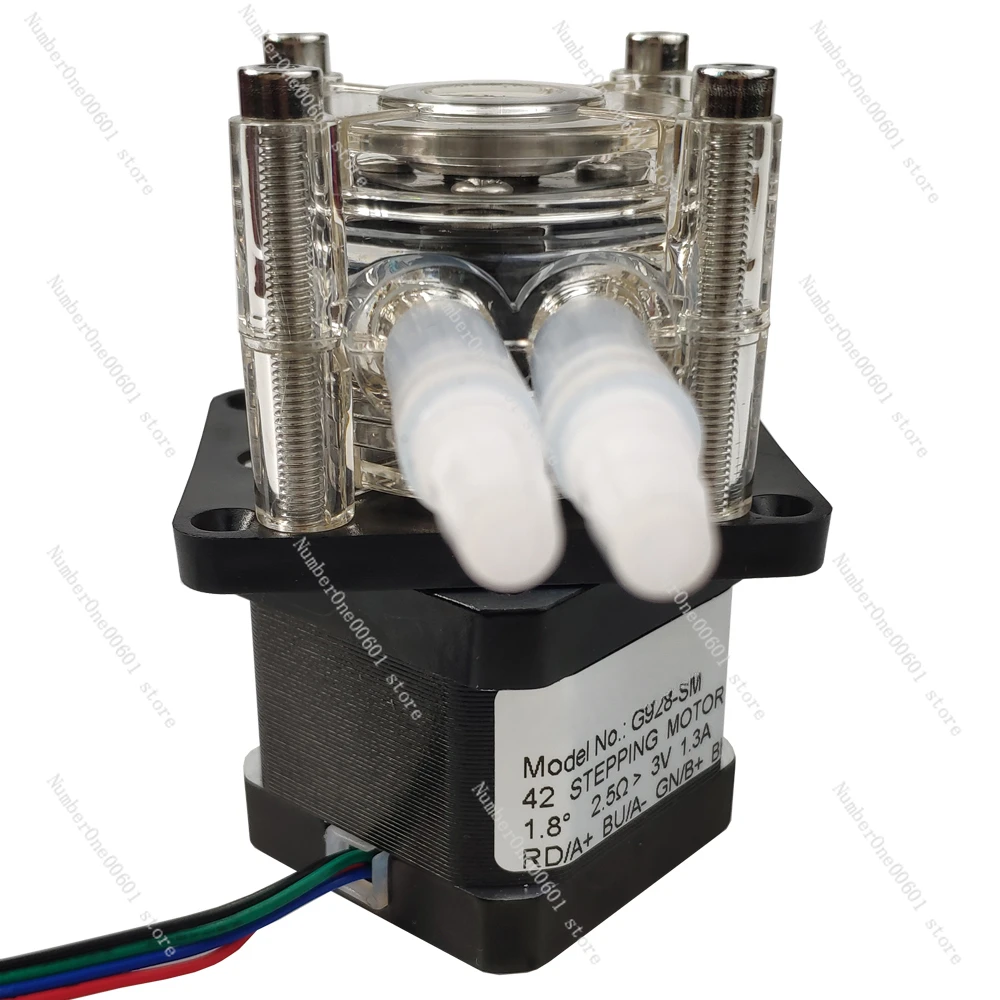 Насос с шаговым двигателем большим расходом перистальтический насос 6-30 В для