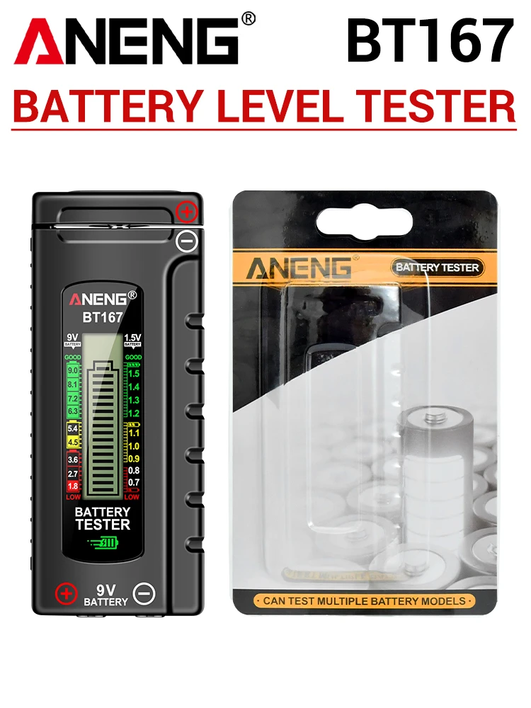 

ANENG BT167 Тестер Батареек ЖК-дисплей