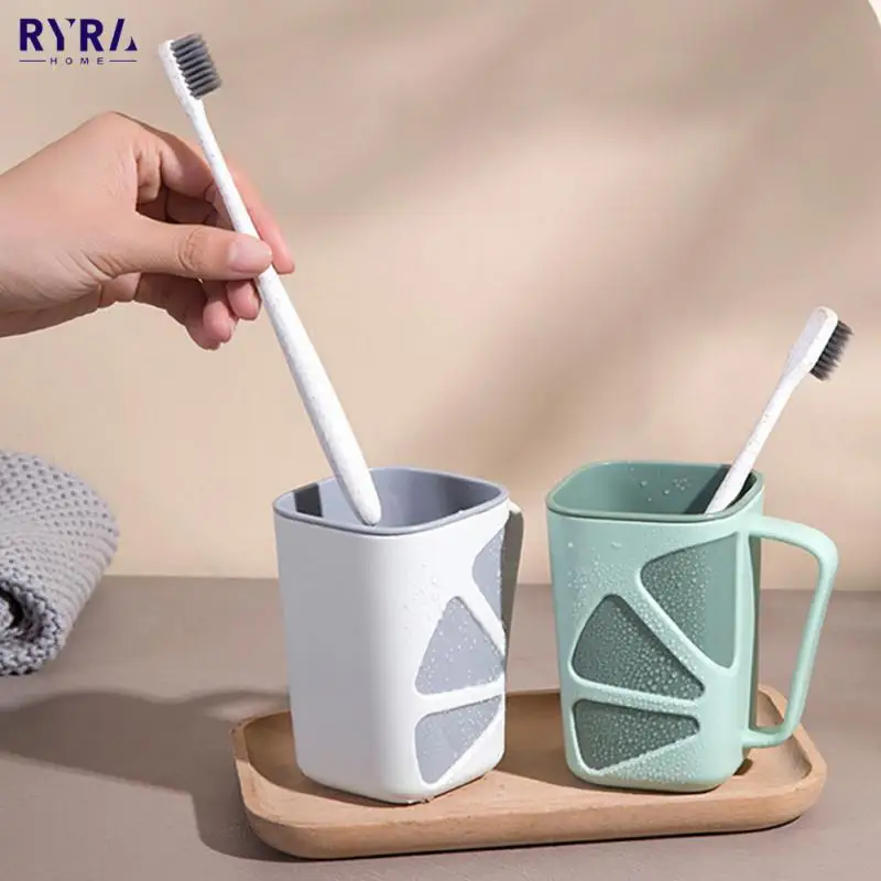 

400ml Mouthwash Cup Home Kids Adult Brush Mouth Mug Bathroom Plastic Toothbrush Wash Cup Beautiful Practical Bathroom Tumblers