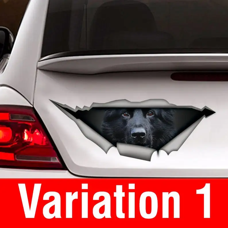 

Black German Shepherd car Decal, Pet decal , Dog Decal, Vinyl Decal, Car Decal, funny decal, Laptop Decal