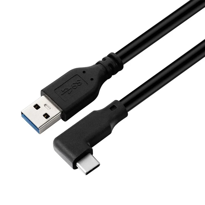 Кабель USB C 90 градусов, 5 Гбитс, 3 А, шнур для быстрой зарядки для Oculus Quest Link 2 для VR, ПК, игровое зарядное устройство типа C, 1,8 м, 3 м, 5 м (art.: 3920cc18ffed8) - 3920cc18ffed8