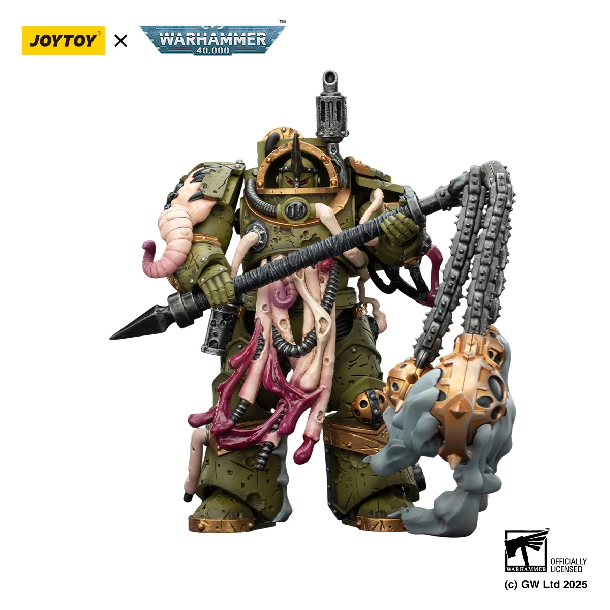 Фото [В НАЛИЧИИ] JOYTOY Warhammer 40K 1/18 Фигурка Death Guard Blightlord Terminato, 4 шт., аниме-модель №4