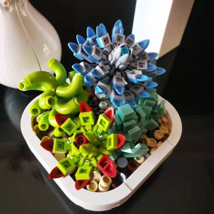 

Creative Succulent Plant Building Blocks D1314 New Building Blocks Plant Toys Desk Decorations First Choice for Gifts