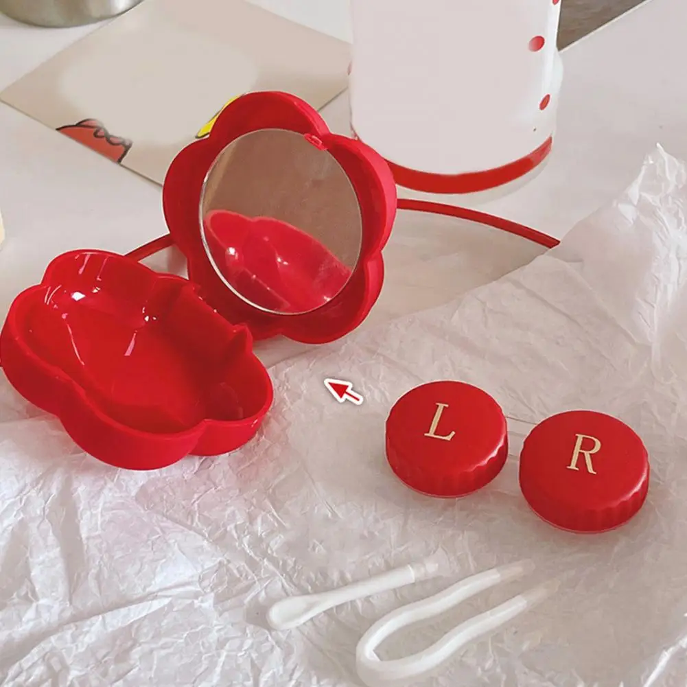 

Multipurpose Fine Workmanship Unique Shape Little Safflower Glasses Box for Outdoor Contact Lens Container Contact Lens Box