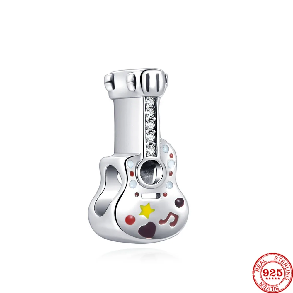 Новый кулон в виде чайника S925 гитары пива неограниченных любовных костей шарм