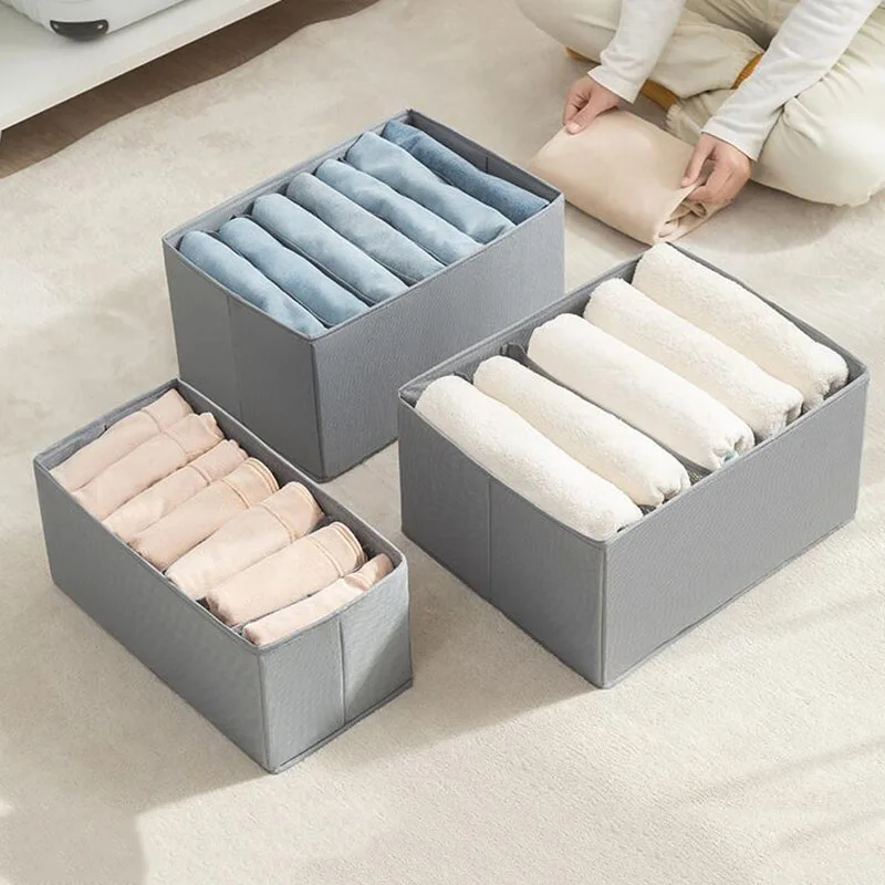 

Oxford Cloth Clothing Storage Box Drawer-type Sorting Box Pants Sweater Foldable Storage Box Fabric Wardrobe Organiser Clothes