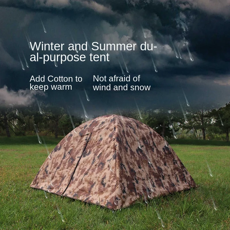 

Portable Camping Tent Ultralight Detachable Single/Double Person Tent Anti-UV Coating Beach Tent for Outdoor Hiking