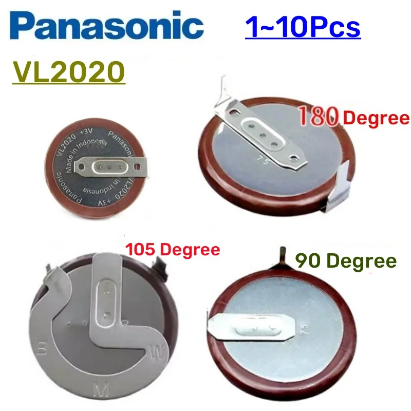 Оригинальный литиевый аккумулятор Panasonic VL2020 2020 с ножками 90 ...
