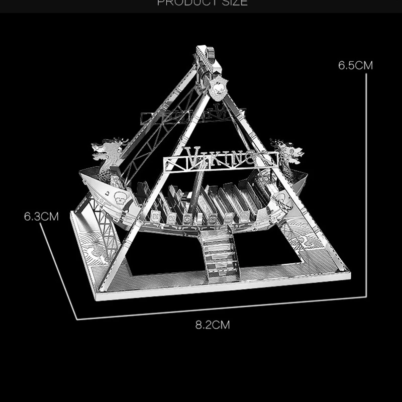 3D металлический комплект модели корабль викингов сборная модель сделай сам