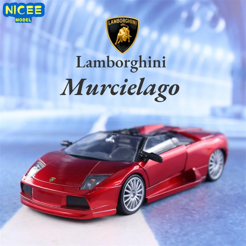 

Модель автомобиля из металлического сплава в масштабе 1:24 Lamborghini murкориago Roadster, детские игрушки, коллекционные подарки J263