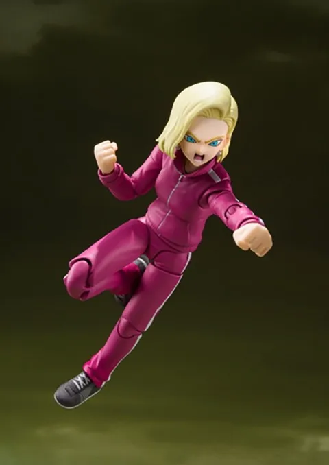 Женская оригинальная BANDAI DBZ Shf Super Android No.18 NO.17 экшн-Фигурки игрушки Аниме фигурки