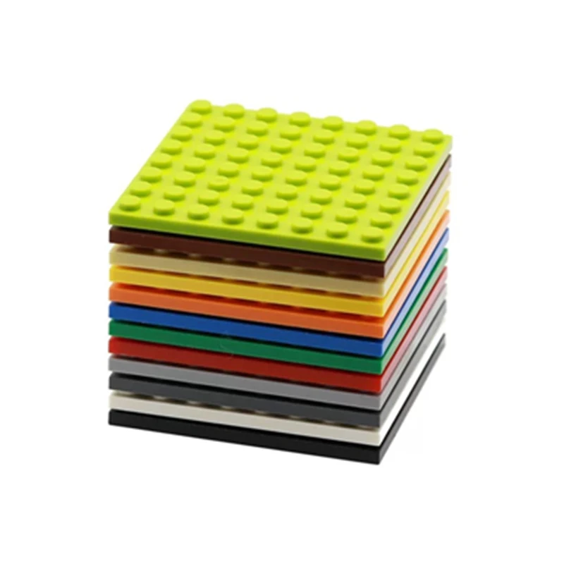 10 шт. пластина 8x8 точек совместимая с 41539 пластинами самоблокирующиеся кирпичи