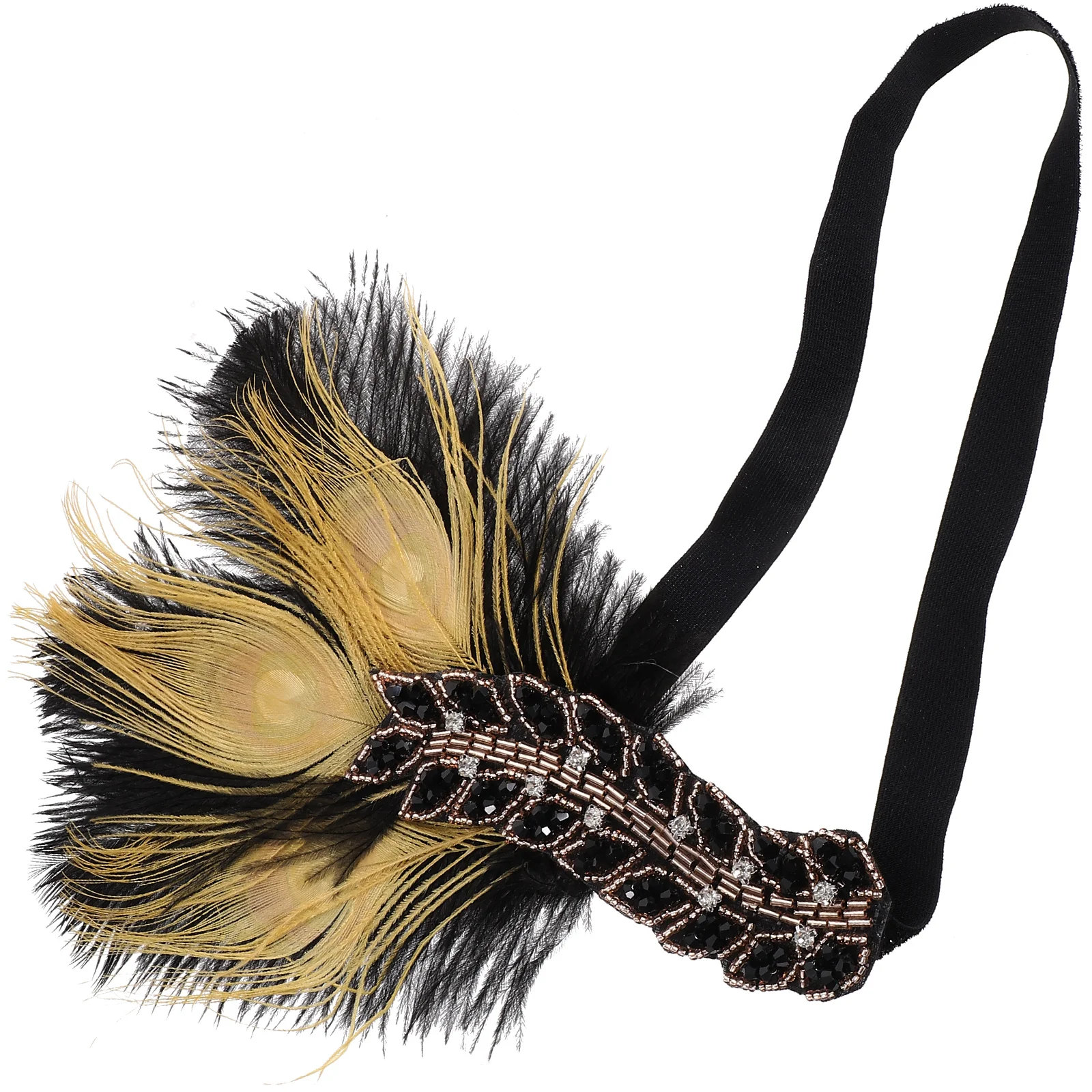 

Decorate Plume Headbands 1920s Hair Accessories Forehead Headdress Women Headpiece Vintage Womens