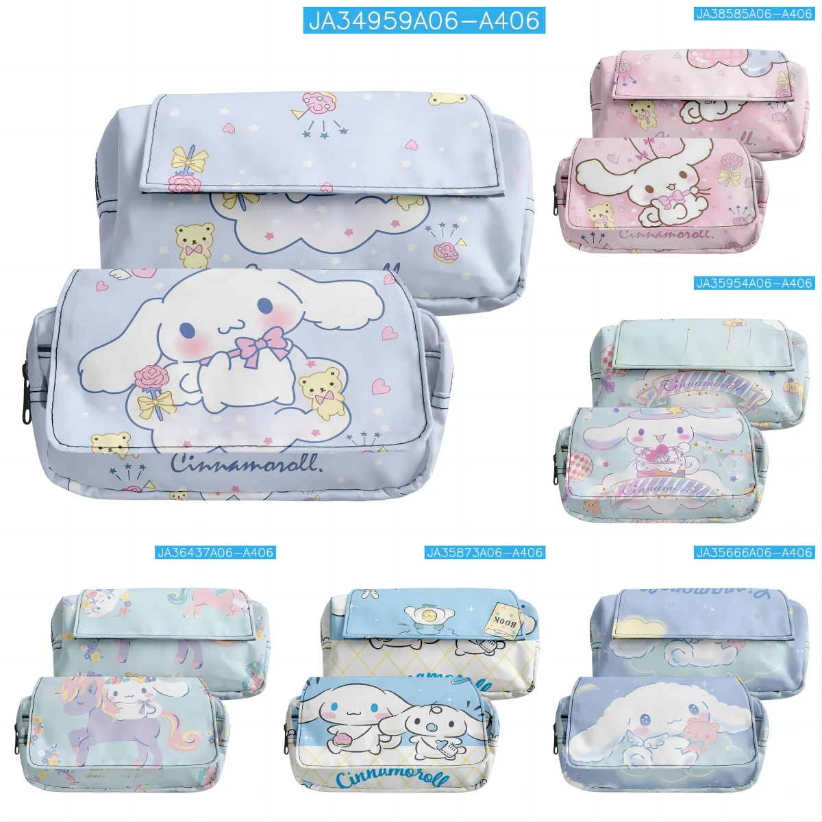 

New Kawaii Sanrio HelloKitty Pencil Case Kuromi MyMelody Cute Cartoon Large Capacity Student Pencil Bag Student Study Stationery