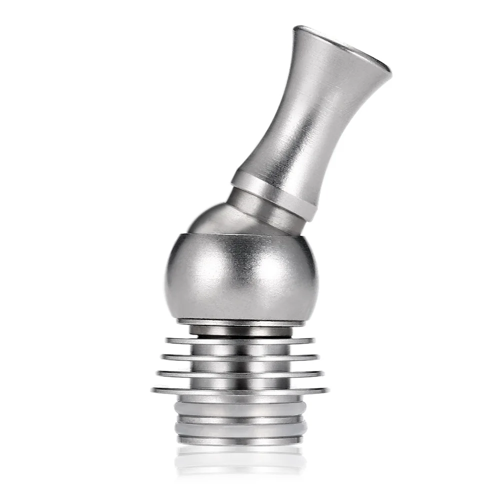 

Authentic FATUBE Stainless Steel Heat sink 810 510 Thread Drip Tip 360 degree rotary universal Straw joint