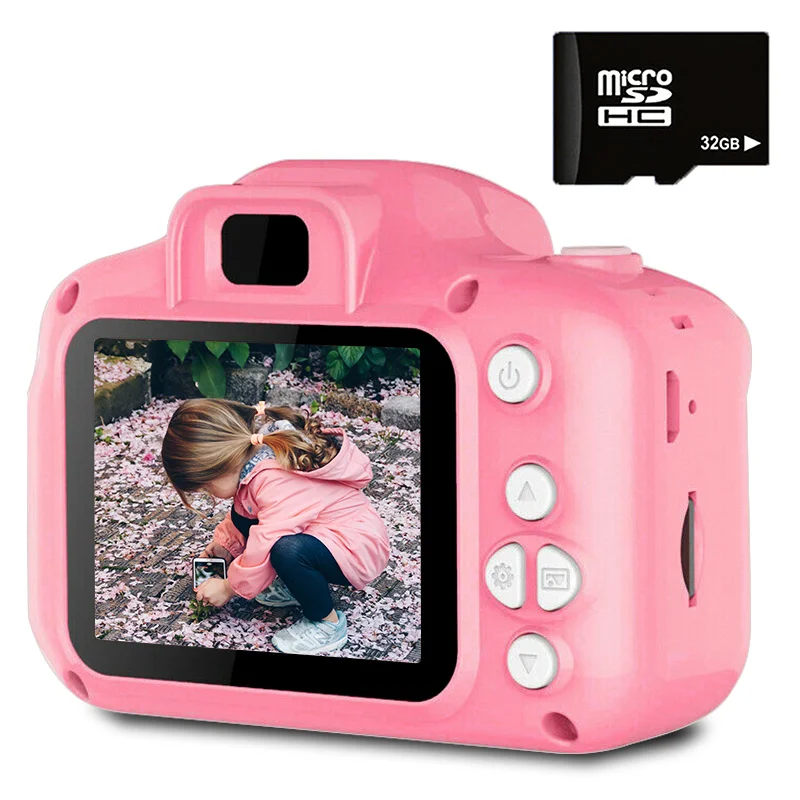 

Mini appareil Photo numérique HD 1080P pour enfants,écran IPS de 2 pouces,jouets pour filles et garçons,cadeau d'anniversaire CE