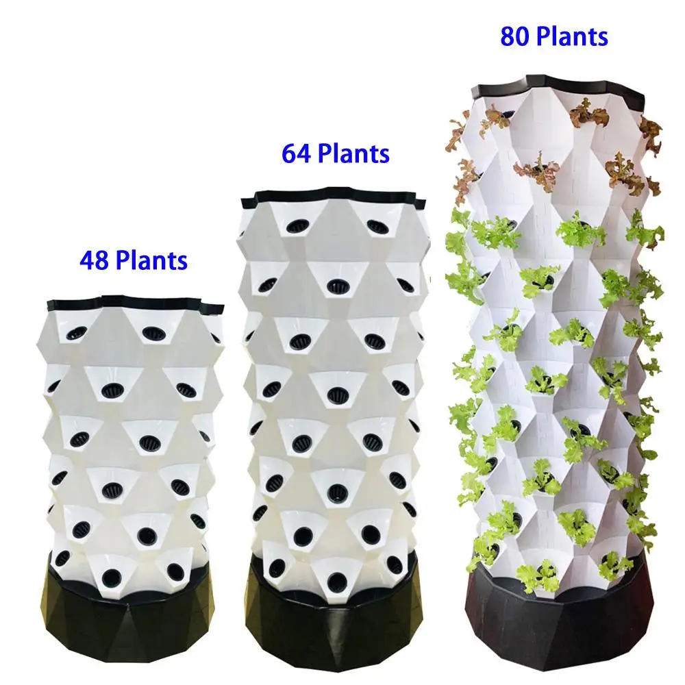 

Soilless Culture Vertical Hydroponic Tower Growing Systems Home Garden Pineapple Tower Single Aeroponic Tower