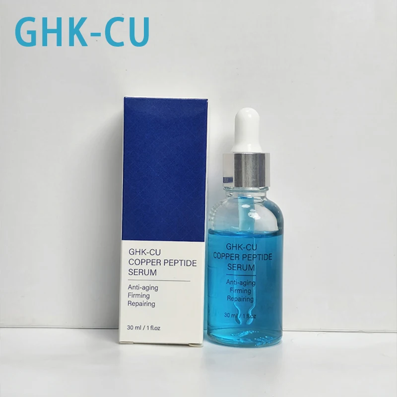 Фото Сыворотка с пептидами меди Ghk-cu 30 мл: Восстанавливающая эссенция для лица, глубоко увлажняющая, питательная, для ежедневного ухода за кожей, крем для лица №1