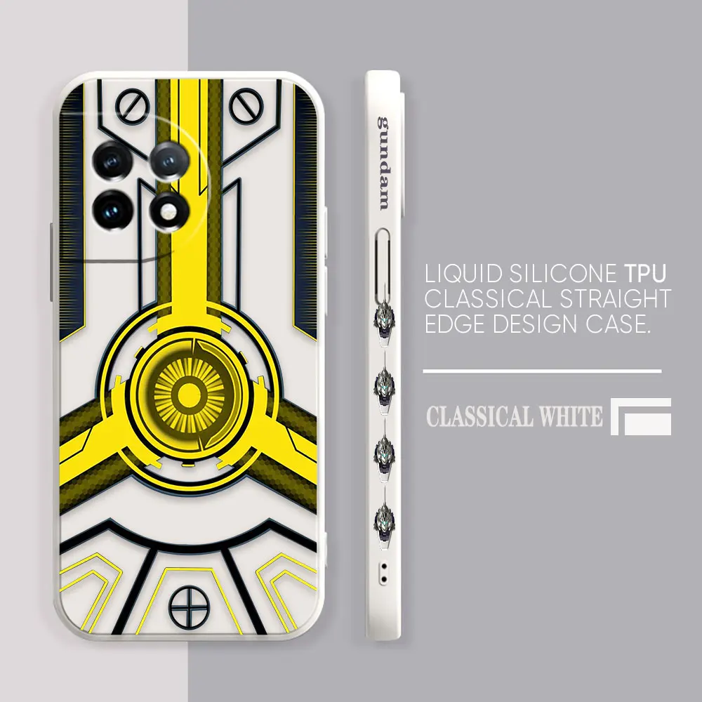 Phone Case For Oneplus 11 10 9 9R 9RT 8 8T 7 7T 5 5T 6 ACE 2 2V NORD Pro Liquid Simple Case Cover Funda Cqoue Shell Robot Armor