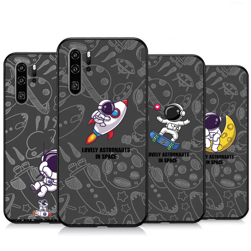 

Spaceman Funny Phone Cases For Huawei Honor P30 P40 Pro P30 Pro Honor 8X V9 10i 10X Lite 9A Funda Coque Back Cover Carcasa