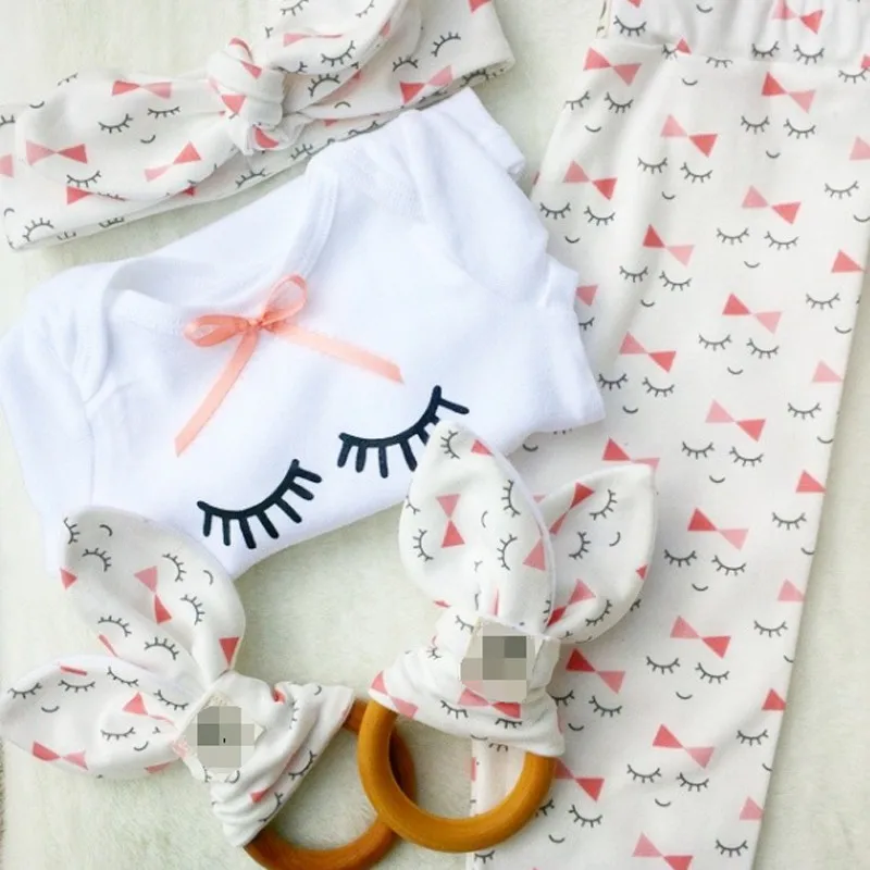 

3 шт./комплект, футболка + брюки + аксессуары для волос