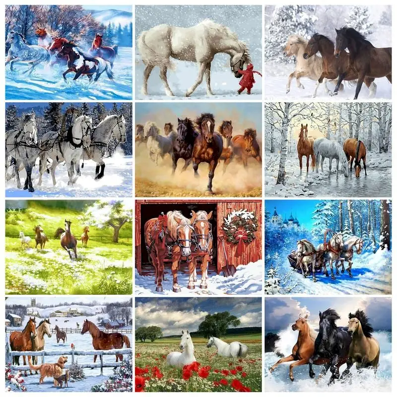 

Картина по номерам на холсте, без рамки