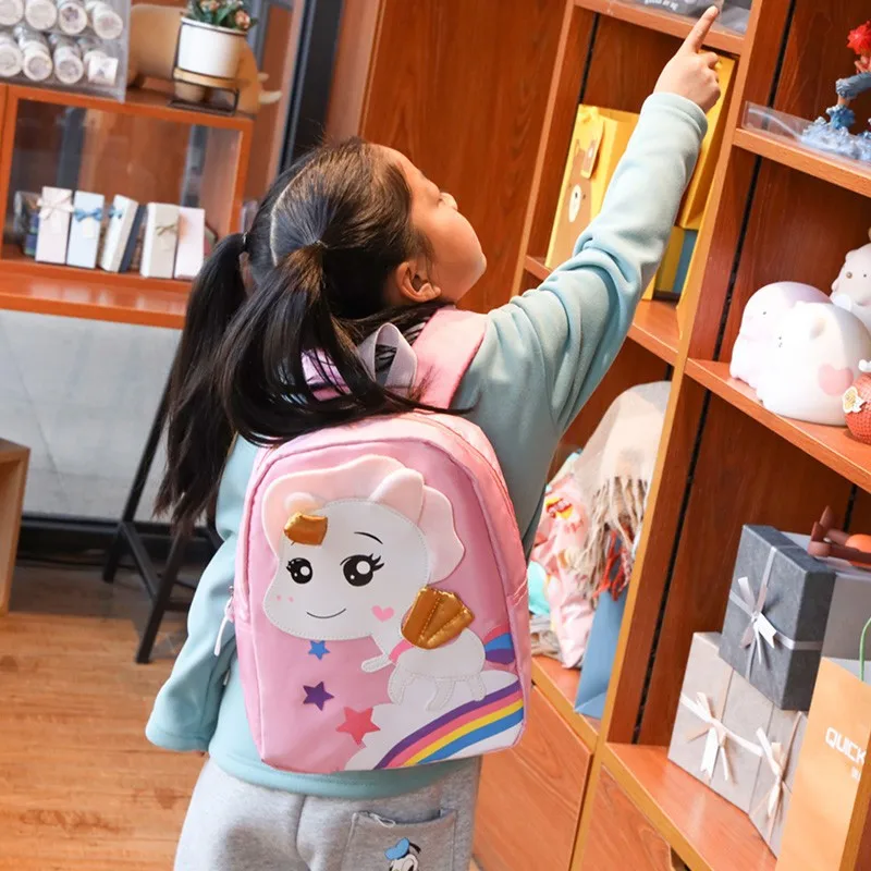 Kids Cartoon Lovely Unicorn Rainbow Children's Schoolbag Kindergarten Anime Backpack for Boys and Girls Lightweight Backpacks