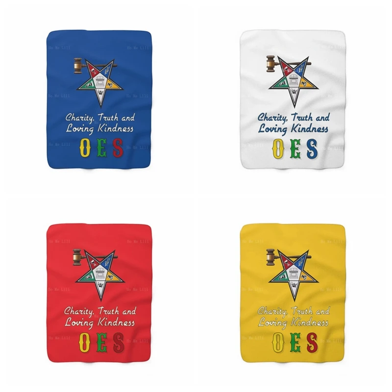 

Order Of Eastern Star Flannel Blanket Oes Can Customize The Name