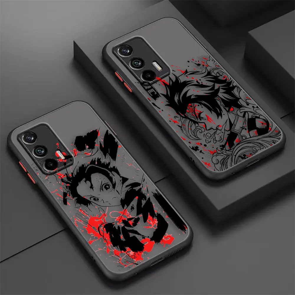 

Matte Case for OPPO Realme C20 C21 C31 C35 V11 V15 V25 X7 XT MASTER NARZO 50 50I 50A 4G 5G Case Shell Anime Demon Slayer Kimetsu