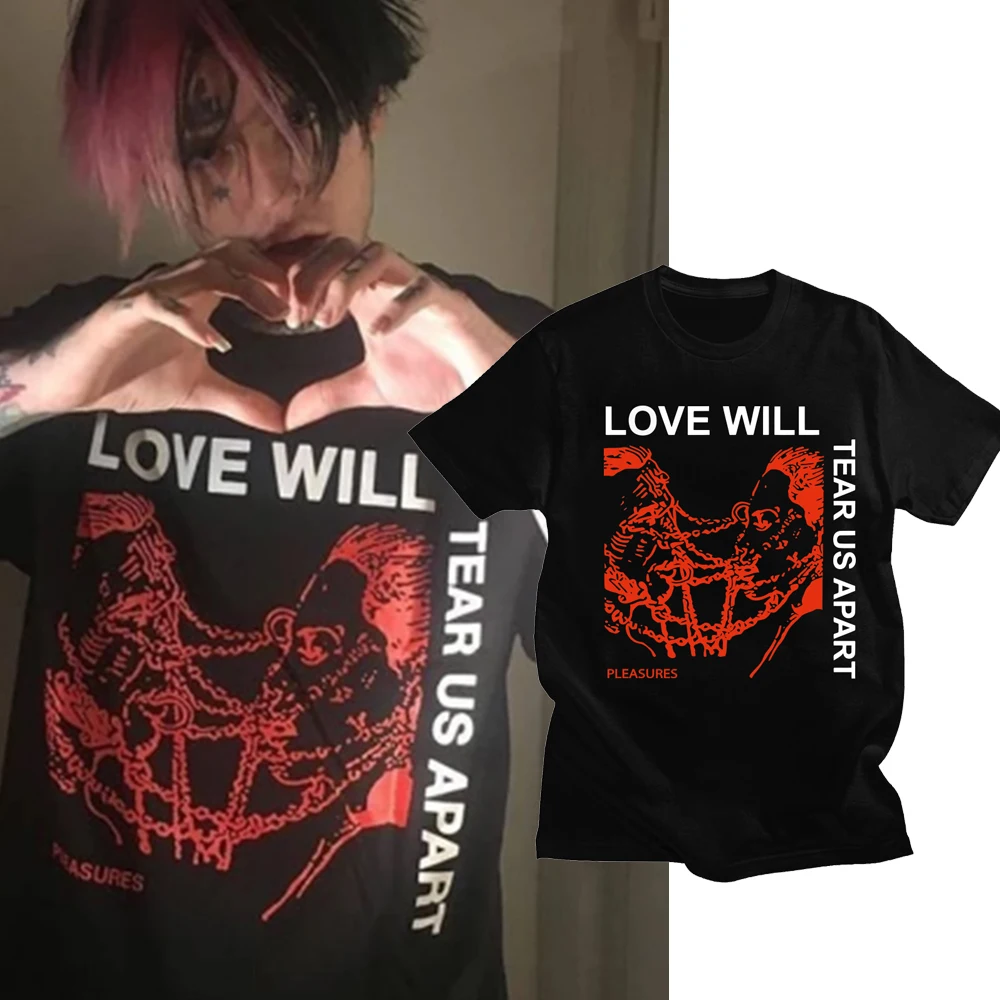

Футболка мужская оверсайз с принтом «Love Will Tear Us OFF»