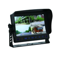 7 inch digital lcd quad car rearview monitor with touch button